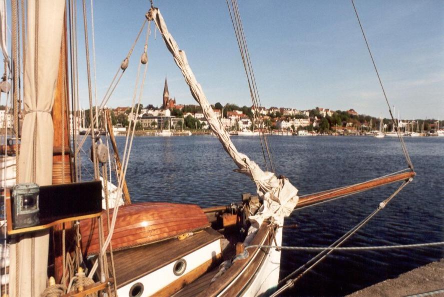 Ferienwohnung In Weisser Villa Am Kliff Flensburg Buitenkant foto